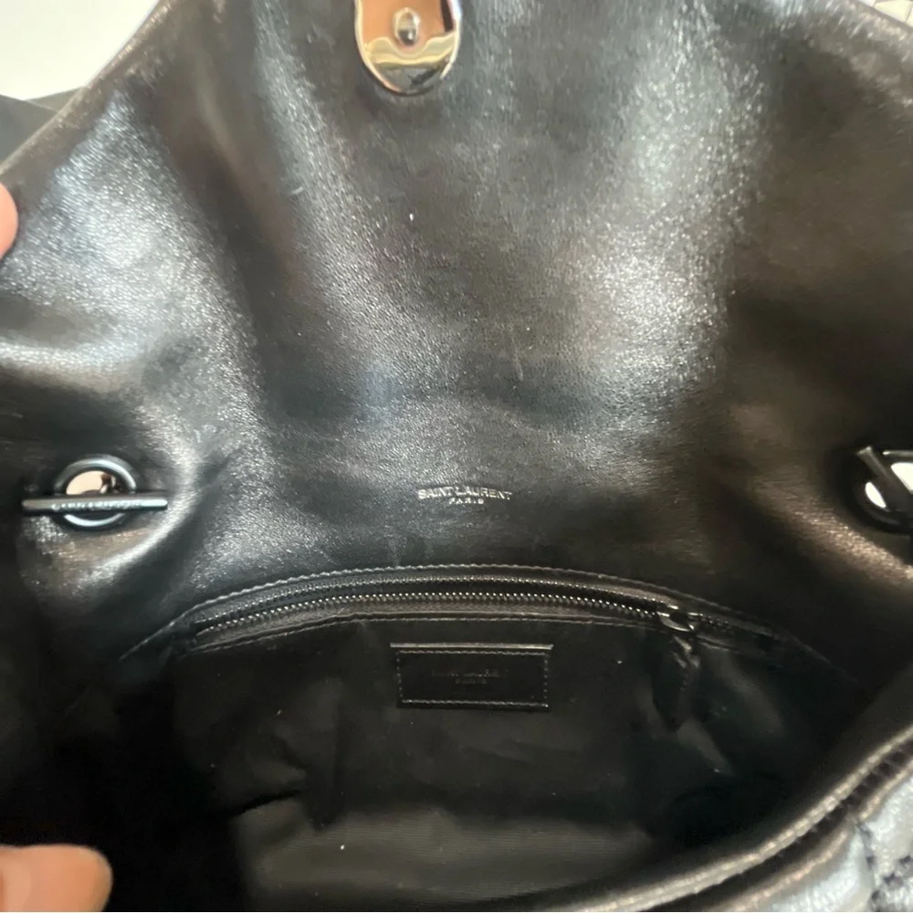 Saint Laurent Black Toy Puffer Crossbody Bag - Picture 14 of 16